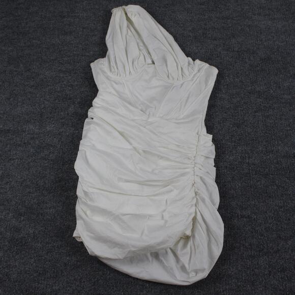 House Of CB Dress Large Clementine Cut Out Asymmetric White Mini Chic Party Sexy - Picture 5 of 14